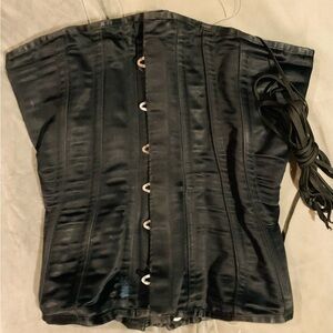 Black Satin Corset